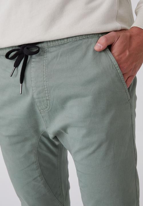 Cotton On - Drake cuffed pant - steel green
