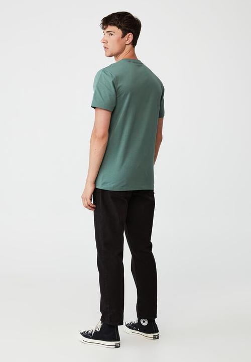 Cotton On - Tbar cny T-shirt - faded teal/smiling tiger