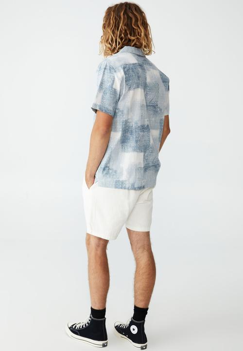 Cotton On - Riviera short sleeve shirt - vintage white bandana