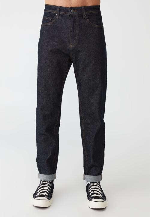 Cotton On - Relaxed tapered jean - rinsed indigo
