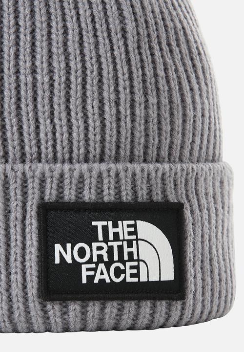 The North Face - Tnf logo box cuffed beanie - tradewinds grey