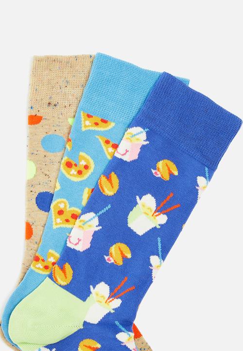 Happy Socks - Pizza love socks gift set 3-pack - multi 