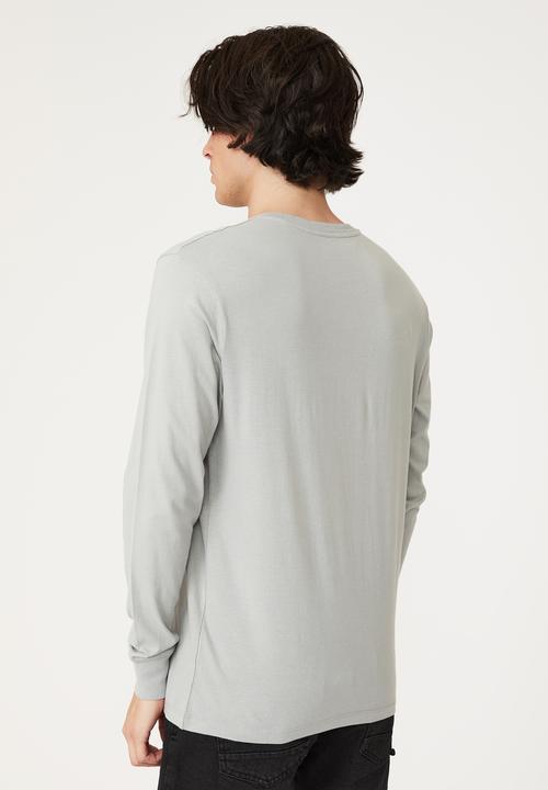 Cotton On - Organic long sleeve T-shirt - blue haze