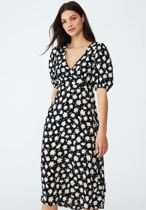 Cotton On - Bella midi dress - tilly daisy black