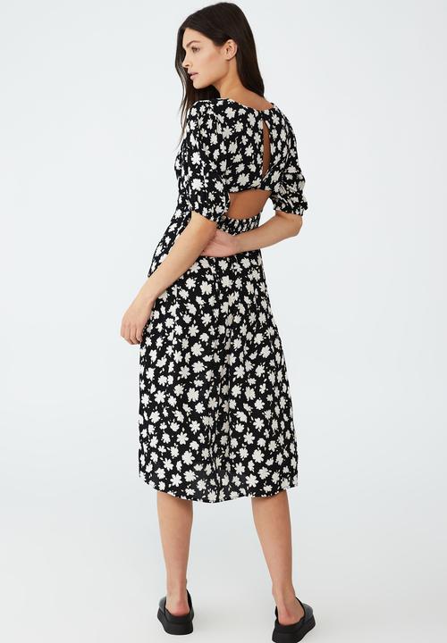 Cotton On - Bella midi dress - tilly daisy black