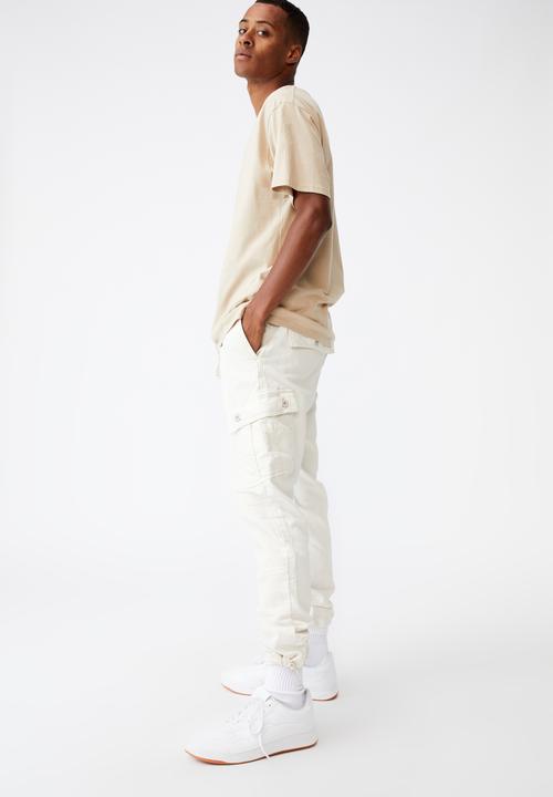 Cotton On - Military cargo pant - washed bone