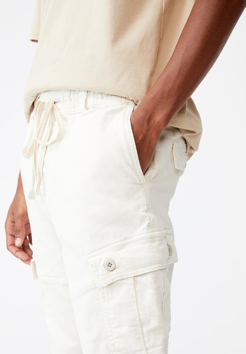 Cotton On - Military cargo pant - washed bone