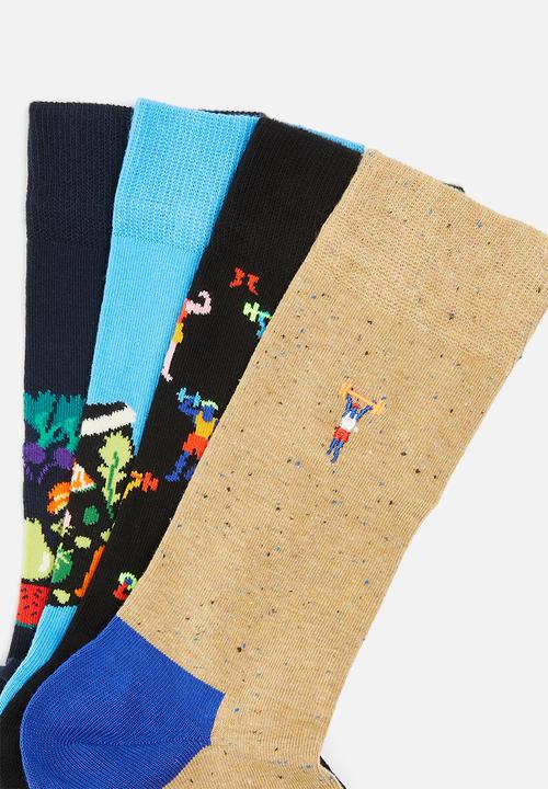 Happy Socks - 4-Pack healthy lifestyle socks gift set - multi 
