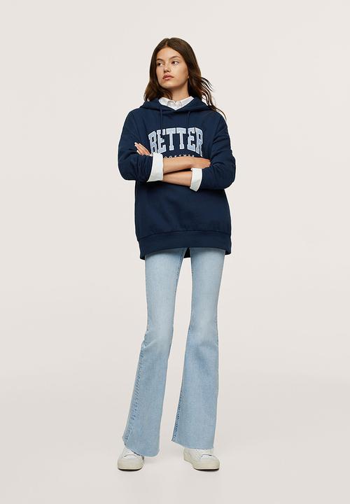 MANGO - Sweatshirt over - navy