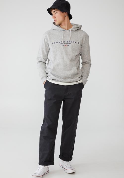 Cotton On - Graphic fleece pullover - light grey marle