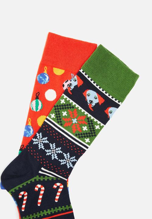 Happy Socks - 2-Pack baubles socks gift set - multi 