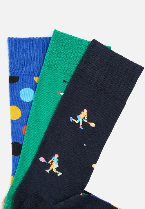 Happy Socks - 3-Pack sports socks gift set - multi 