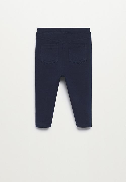 MANGO - Leggings terry - navy
