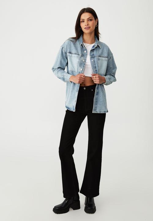 Cotton On - Denim shacket - blue splice