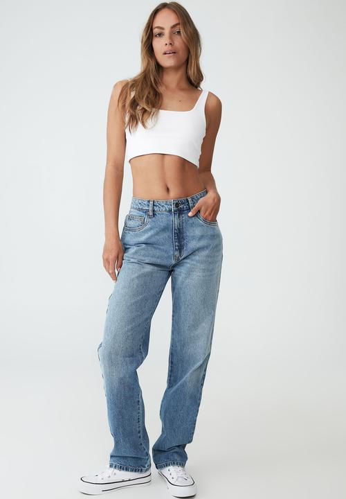 Cotton On - Long straight jean - bruny blue