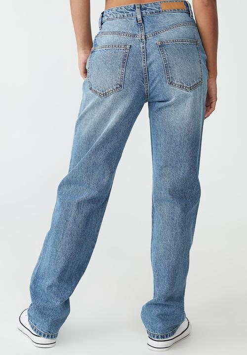 Cotton On - Long straight jean - bruny blue