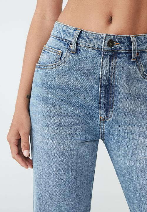 Cotton On - Long straight jean - bruny blue