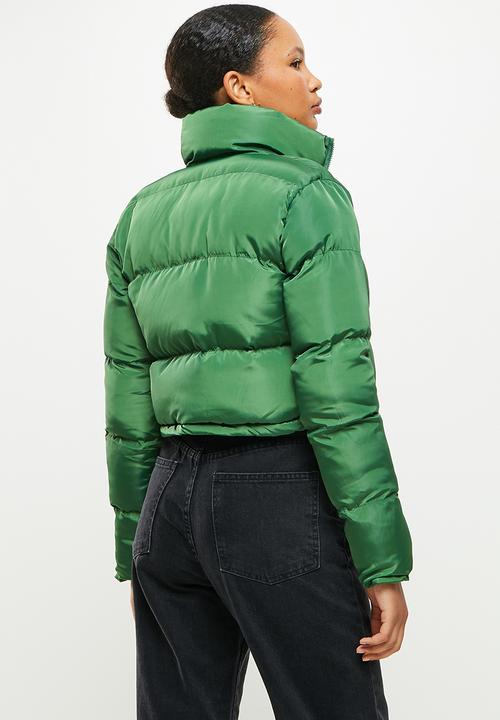 dailyfriday - Crop puffer - green