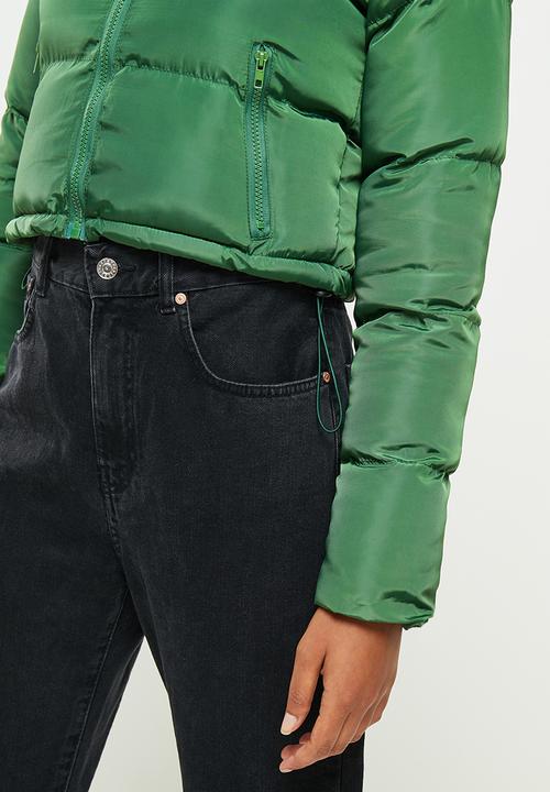 dailyfriday - Crop puffer - green