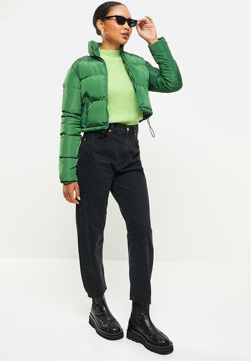 dailyfriday - Crop puffer - green