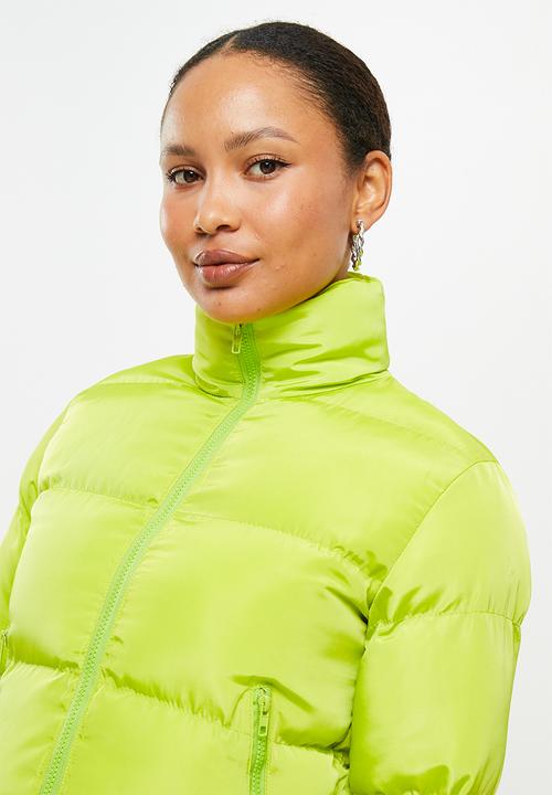 dailyfriday - Crop puffer - lime