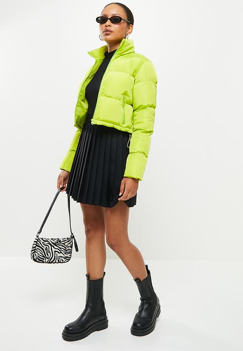 dailyfriday - Crop puffer - lime