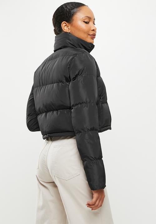 dailyfriday - Crop puffer - black