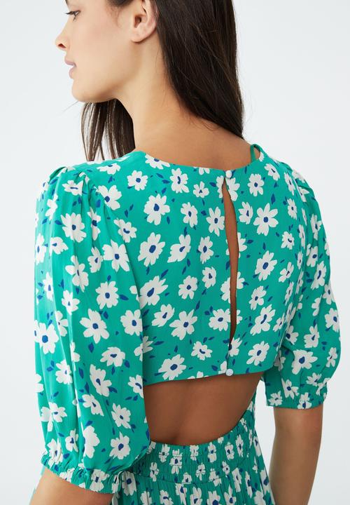 Cotton On - Bella midi dress - tilly daisy vibrant green