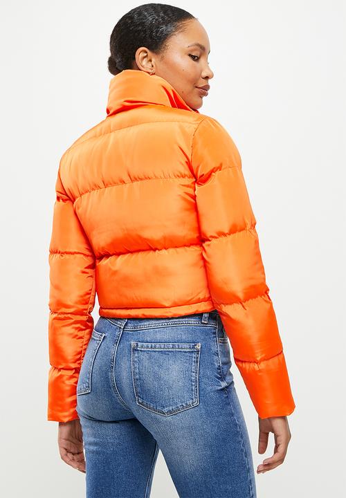 dailyfriday - Crop puffer - orange