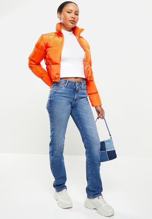 dailyfriday - Crop puffer - orange