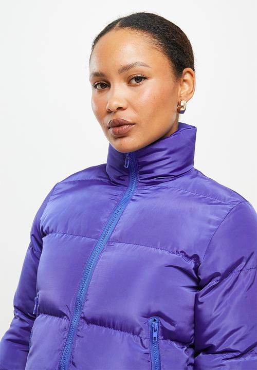 dailyfriday - Crop puffer - cobalt