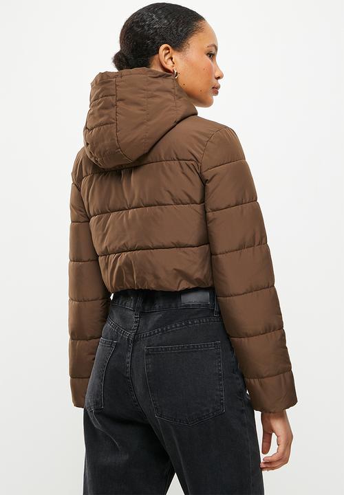 dailyfriday - Crop puffer - chocolate