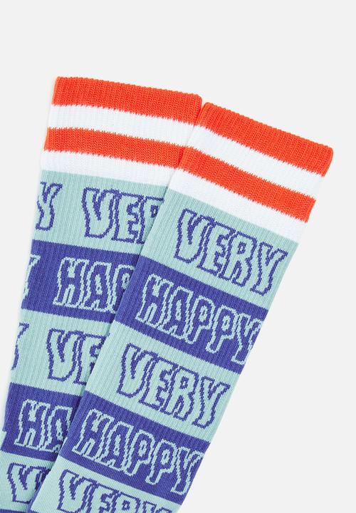 Happy Socks - Happy stripe crew socks- multi 