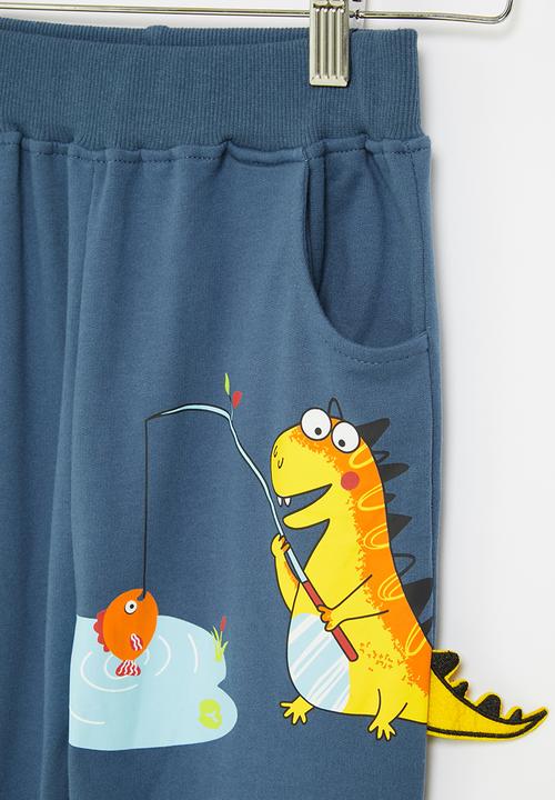 Pop Candy - Dino novelty jogger - blue