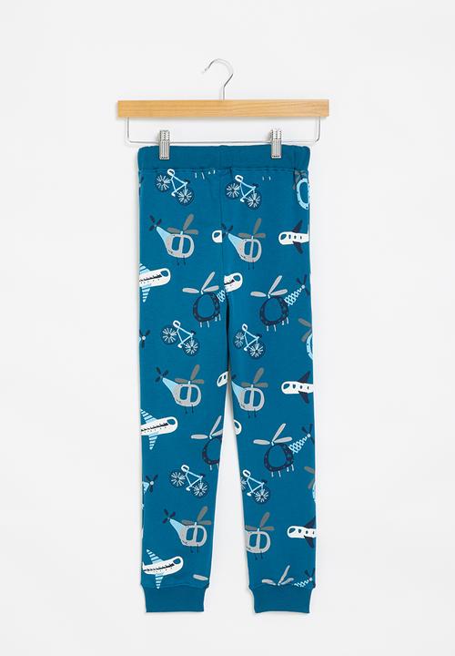 Pop Candy - All over printed jogger - blue