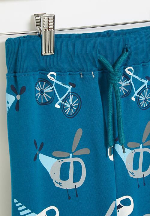 Pop Candy - All over printed jogger - blue