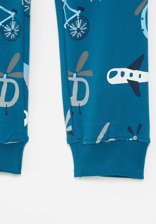 Pop Candy - All over printed jogger - blue