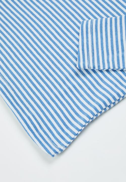 Trendyol - Stripe pjs set - blue & white 