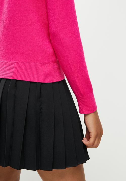 dailyfriday - Slim fit crew neck knit - pink