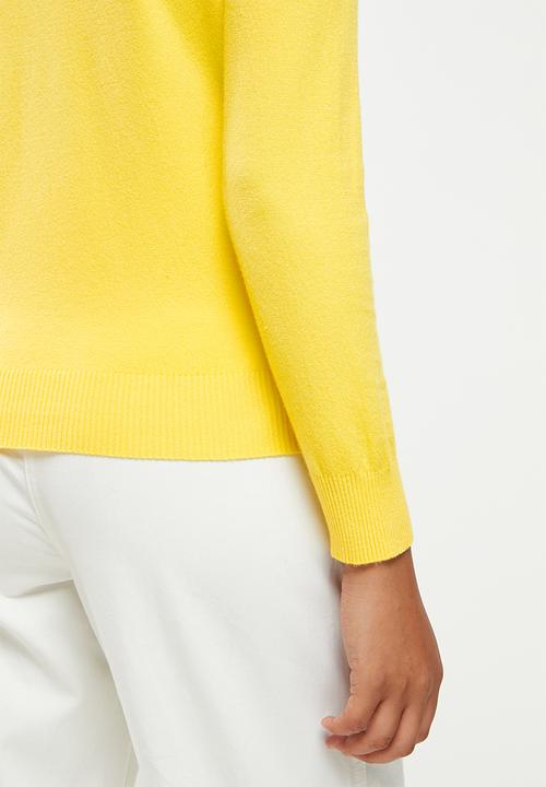 dailyfriday - Slim fit crew neck knit - yellow