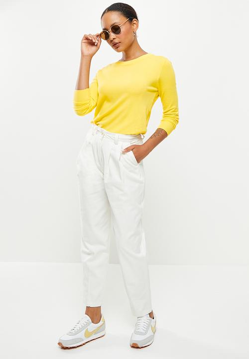 dailyfriday - Slim fit crew neck knit - yellow