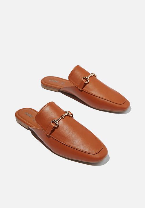 Cotton On - Eva loafer mule - ginger tan pu