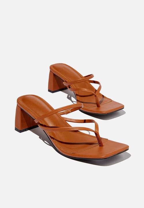 Cotton On - Hazel flip flop mule - ginger tan