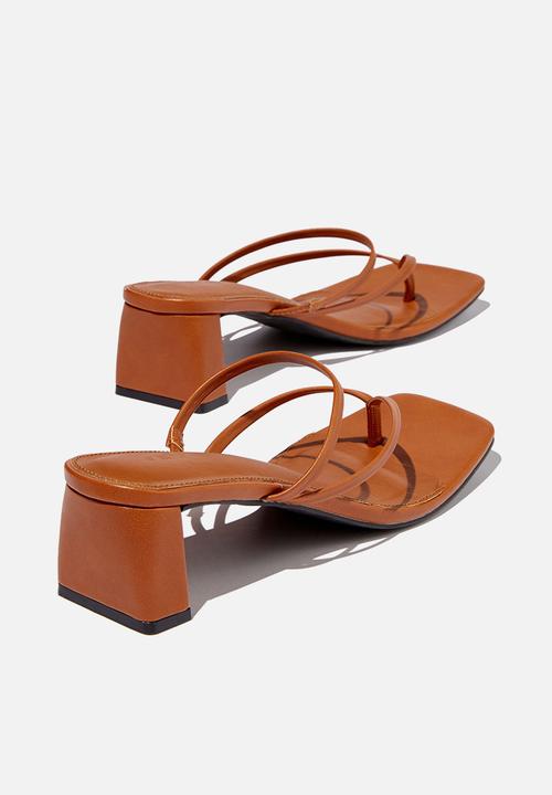 Cotton On - Hazel flip flop mule - ginger tan