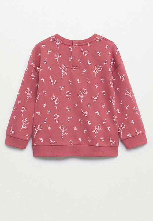 MANGO - Sweatshirt floras - pink