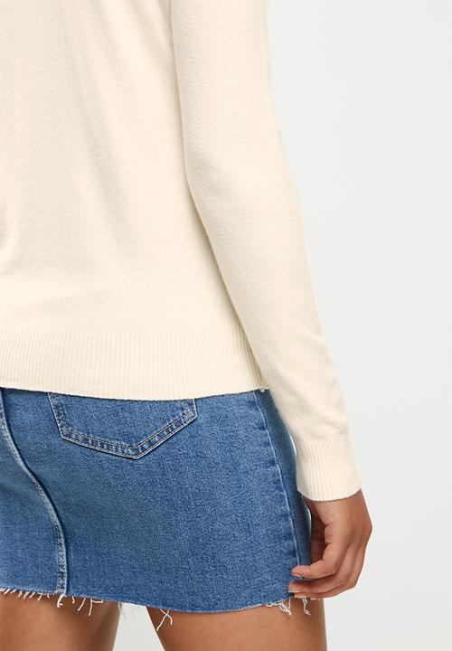 dailyfriday - Slim fit crew neck knit - off white