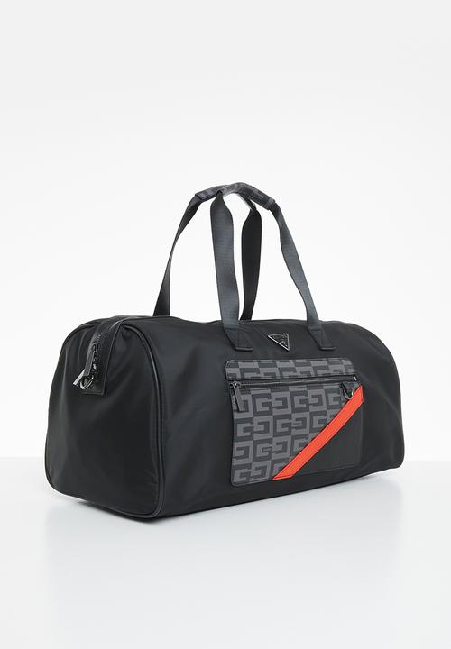 GUESS - Reino small duffel bag - coal black