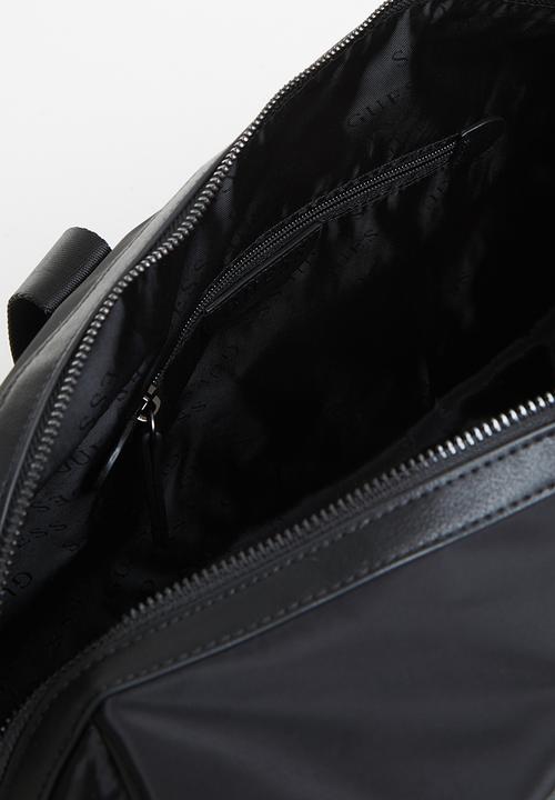 GUESS - Reino small duffel bag - coal black