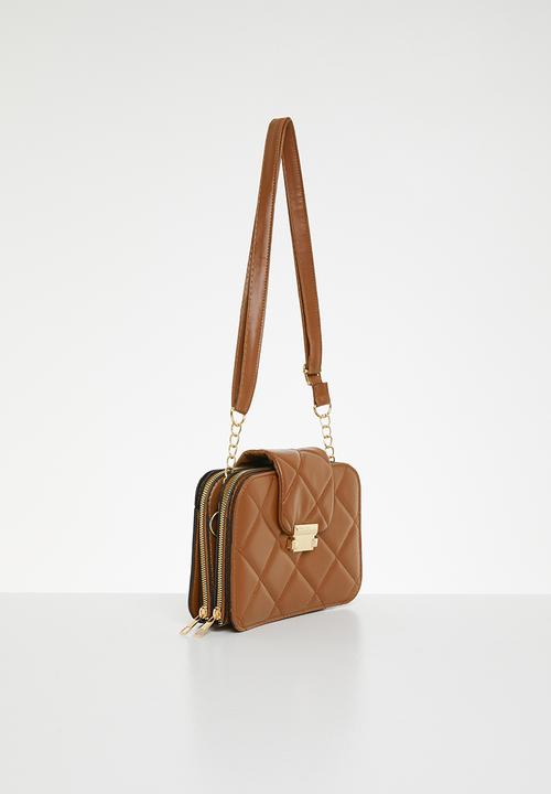Trendyol - Diamond crossbody bag - tobacco