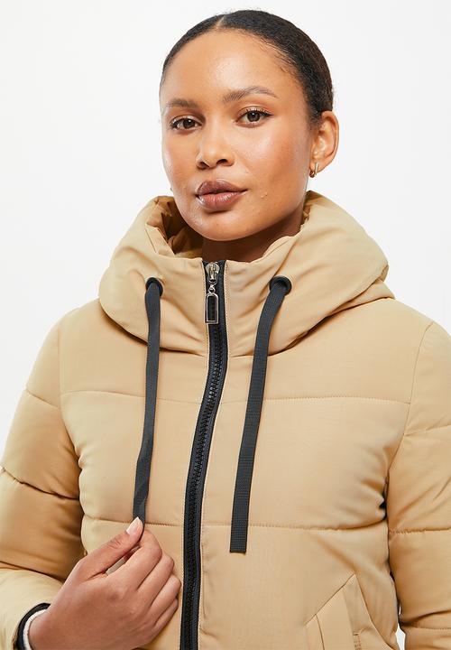 dailyfriday - Longer length puffer - stone